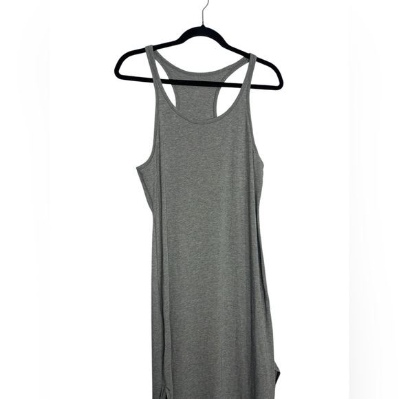 Lululemon Refresh Racerback Maxi Dress II Pima Cotton Heathered Medium Grey - Picture 3 of 11